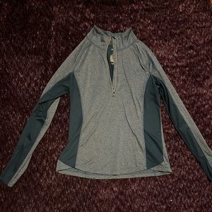 Danskin Now Long Sleeve Quarter Zip, size large